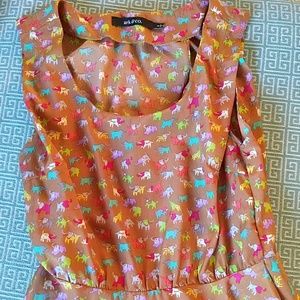 Elephant print dress